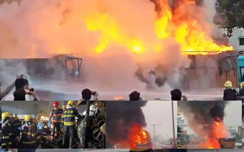 پونے۔بنگلور ہائی وے ناوالے پل پرحادثہ: 8 ہلاک، 20 سے زیادہ زخمی